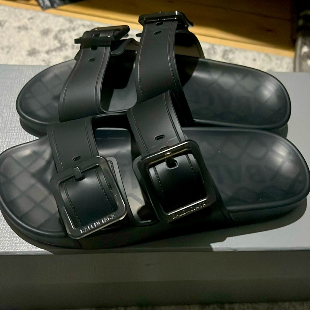 Balenciaga Birkenstock rubber sandals black 36 6